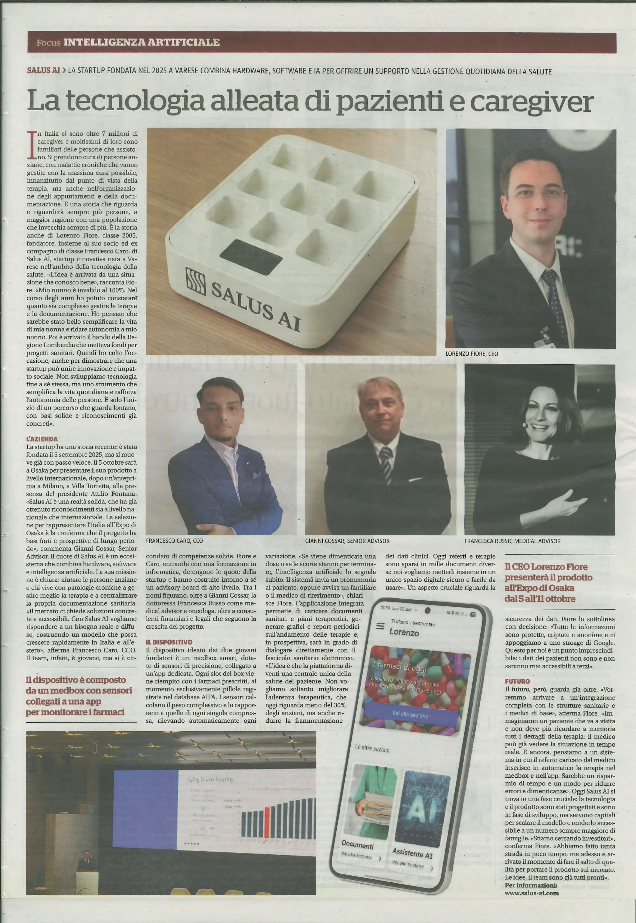 La Repubblica dedica un approfondimento a Salus AI